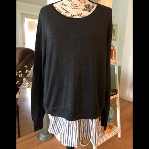 Dalia Sweater with shirt bottom